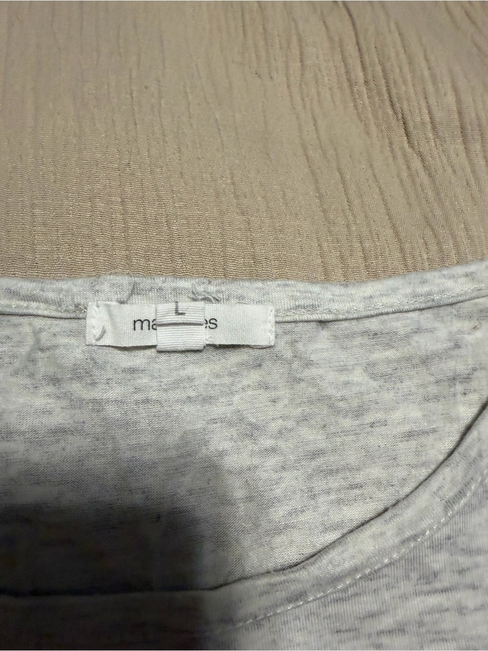 Maurices Sleeveless Gray Graphic Tank Top with Red & Blue Arrow Flag - Picture 2 of 5